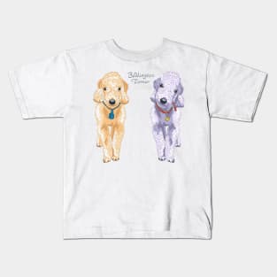 Two dogs Bedlington Kids T-Shirt